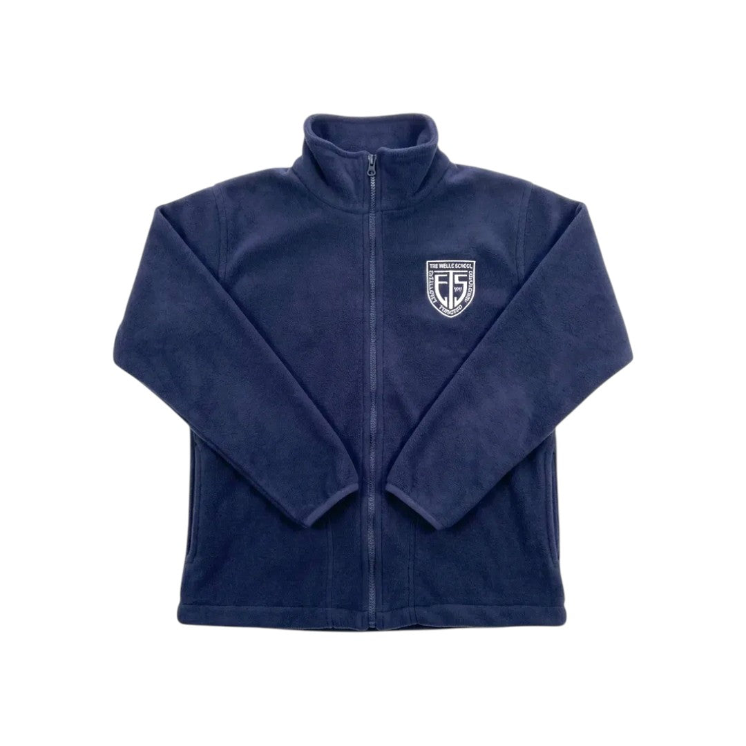 Poleron azul de micropolar con insignia