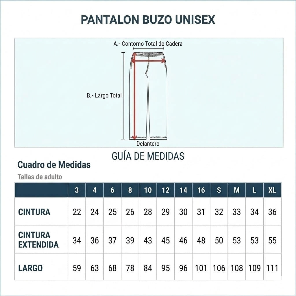Buzo azul  unisex con bolsillo