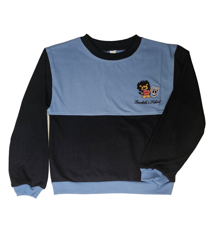 Polera Azul Manga Larga